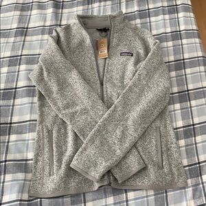 grey patagonia quarter zip